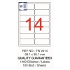 TANEX LASER ETİKET TW-2014 99.1 X 38.1 MM ( 14 ) 100 LÜ