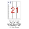 TANEX LASER ETİKET TW-2021 63.5 X 38.1 MM ( 21 ) 100 LÜ