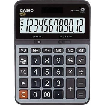 CASIO HESAP MAKİNESİ MASAÜSTÜ DX-120B 12 HANE