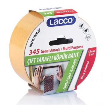 Çift Taraflı Köpük Bant - 48 mm* 5 mt.