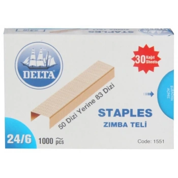 Delta Zımba Teli 24/6  Sarı