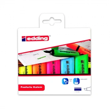 Edding Fosforlu Kalem Seti - 5li
