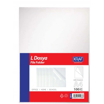 Kraf L Poşet Dosya - A4 - 100lü