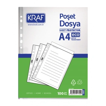Kraf Poşet Dosya - A4 - Eco - 100lü
