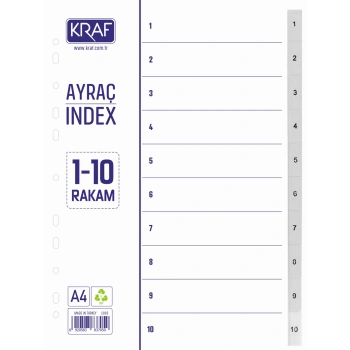 Kraf Separatör 10 Rakamlı