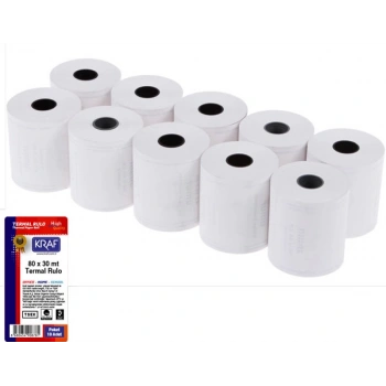 Kraf Termal Rulo 80mm*30m 10lu