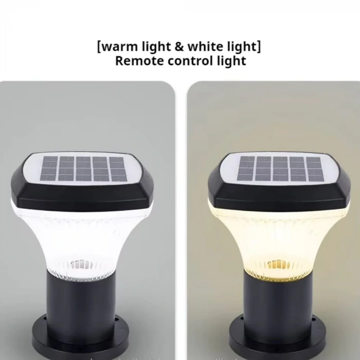 100W Solar Bahçe Armatürü ; Kumandalı ; 2000lm ; 6500K-4000K-3200K Seçmeli