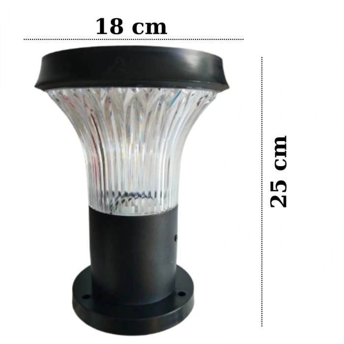 100W Solar Bahçe Armatürü ; Kumandalı ; 2000lm ; 6500K-4000K-3200K Seçmeli