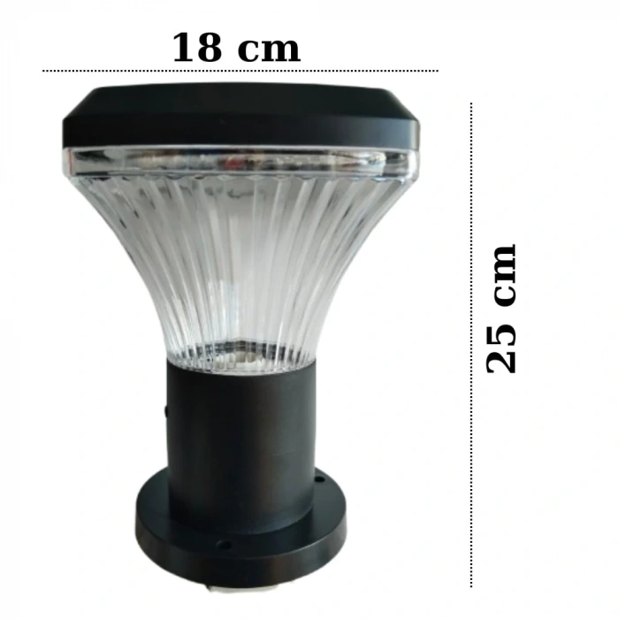 100W Solar Bahçe Armatürü ; Kumandalı ; 2000lm ; 6500K-4000K-3200K Seçmeli