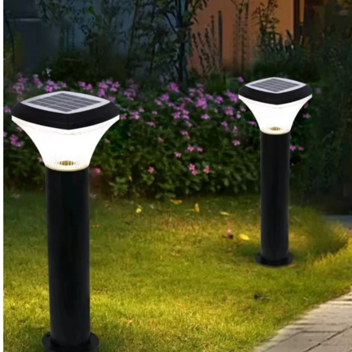 100W Solar Bahçe Armatürü ; Kumandalı ; 2000lm ; 6500K-4000K-3200K Seçmeli