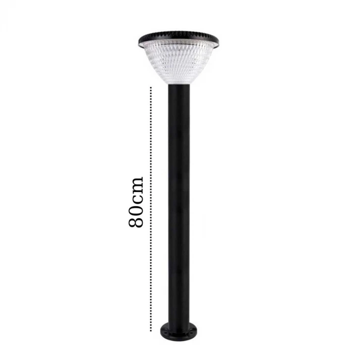 100W Solar Bahçe Armatürü ; Kumandalı ; 2400lm ; 6500K-4000K-3200K Seçmeli