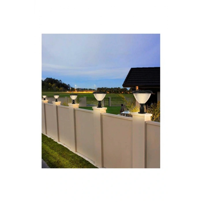 100W Solar Bahçe Armatürü ; Kumandalı ; 2400lm ; 6500K-4000K-3200K Seçmeli