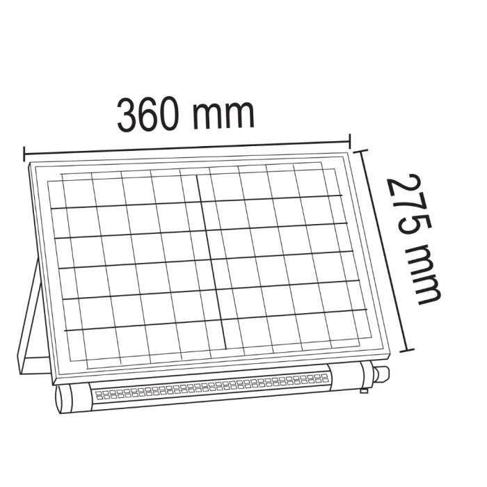 100W Solar Billboard Lambası ; Kumandalı ; 1600lm ; 6500K