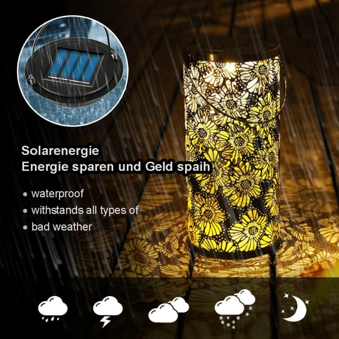 10W Solar Dekoratif Bahçe Armatürü ; 200lm ; 3200K