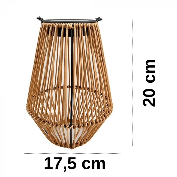 10W Solar Dekoratif Bahçe Armatürü ; 200lm ; 3200K