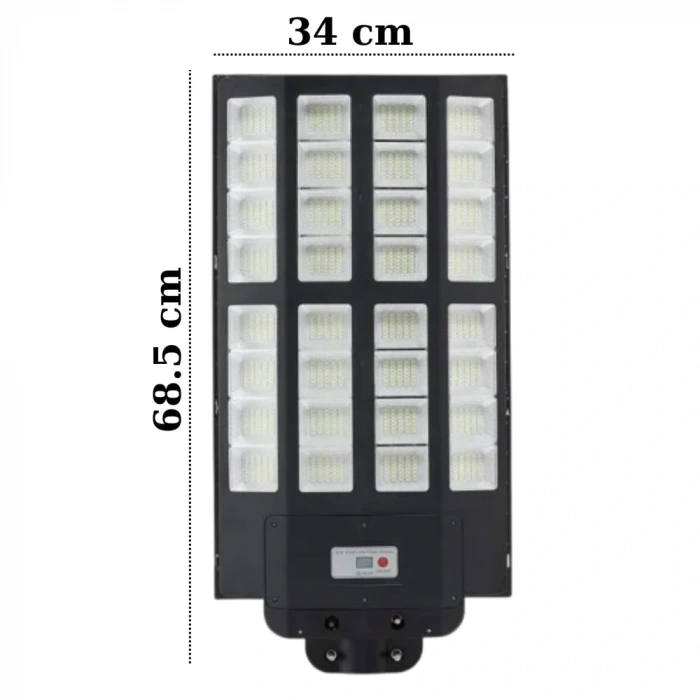 1500W Solar Sokak Armatürü ; Sensörlü Ve Kumandalı ; 24000lm ; 6500K