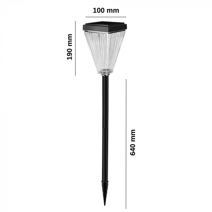 15W Solar Bahçe Armatürü ; 300lm - 150lm ; 3200K