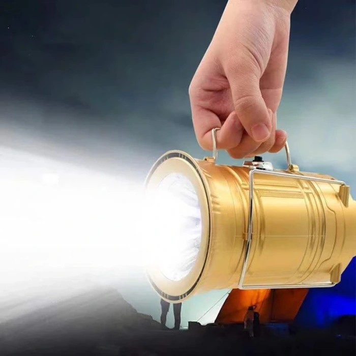 20W Şarj Edilebilir Solar Fener ; 320lm ; 6500K