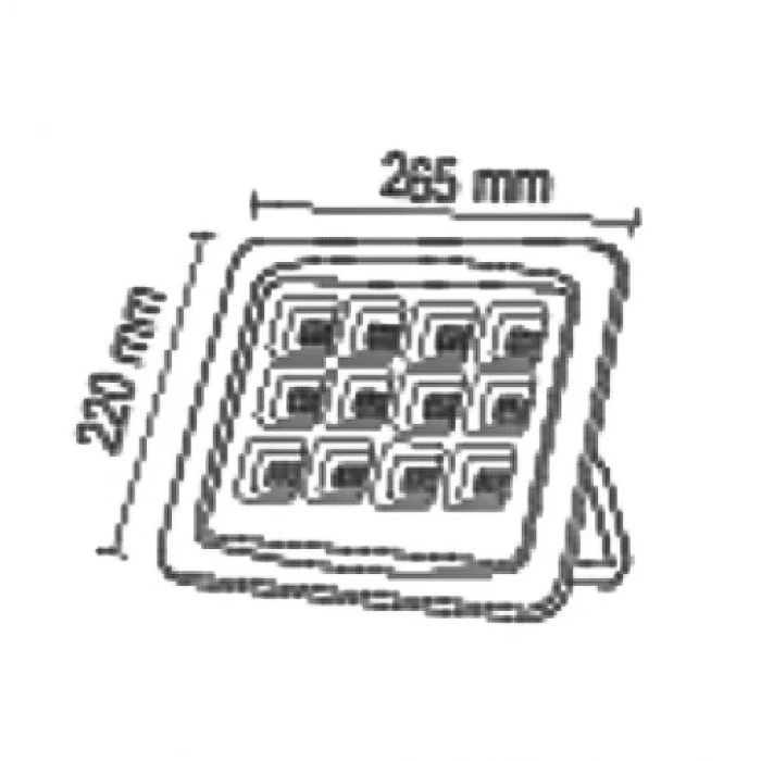 250W Solar Projektör ; Kumandalı ; 5000lm ; 6500K