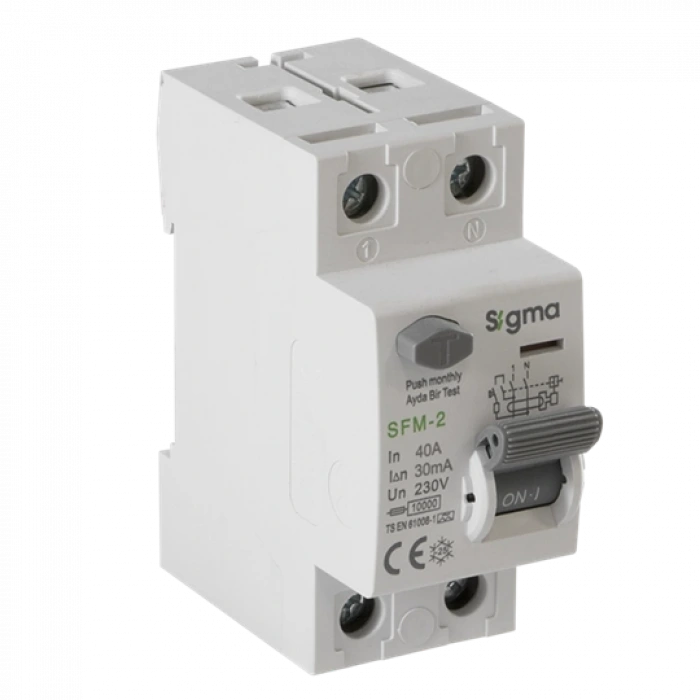2x40A 30mA Kaçak Akım Koruma Şalteri (A Tipi) ; 10kA