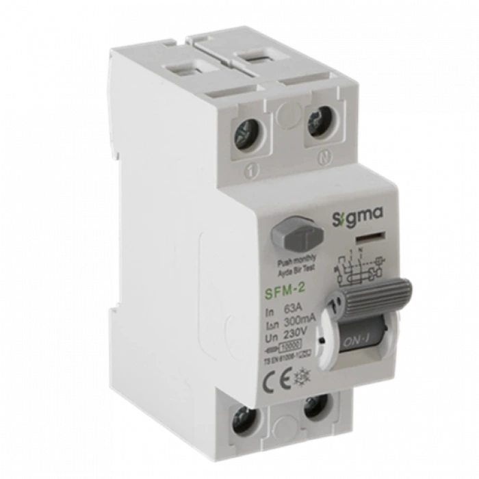 2x63A 300mA Kaçak Akım Koruma Şalteri (A Tipi) ; 10kA