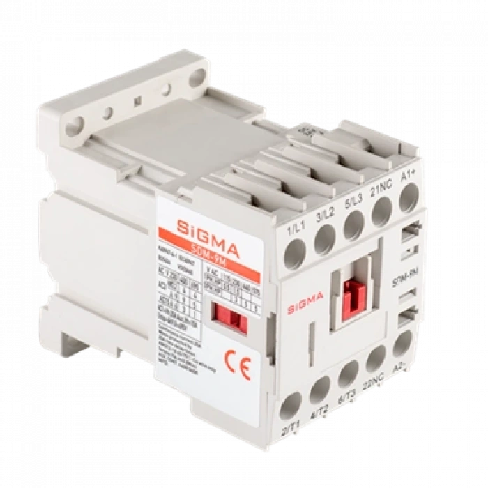 3 Kutuplu Mini Kontaktör - Bobin Devresi :24V DC ; Anma Gücü : 7.5kW-Yardımcı Kontak 1NO