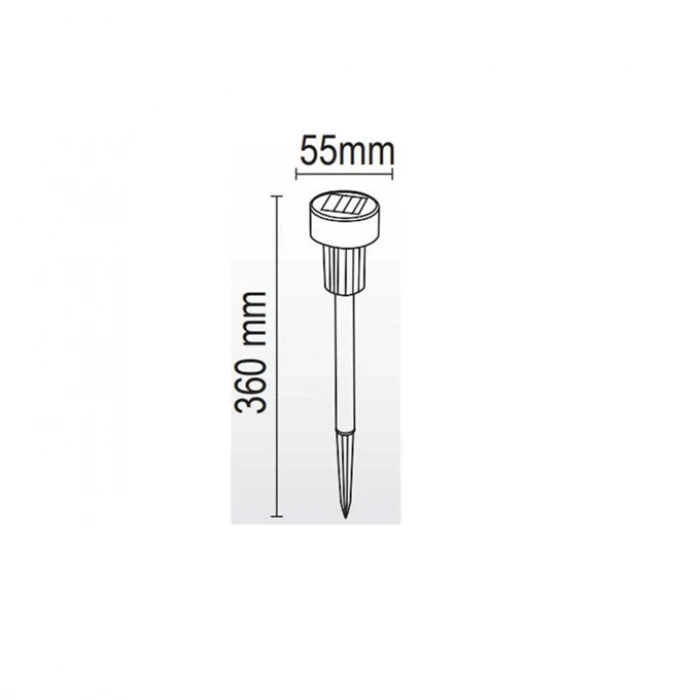 3W Solar Dekoratif Bahçe Armatürü ; 50lm ; 3200K