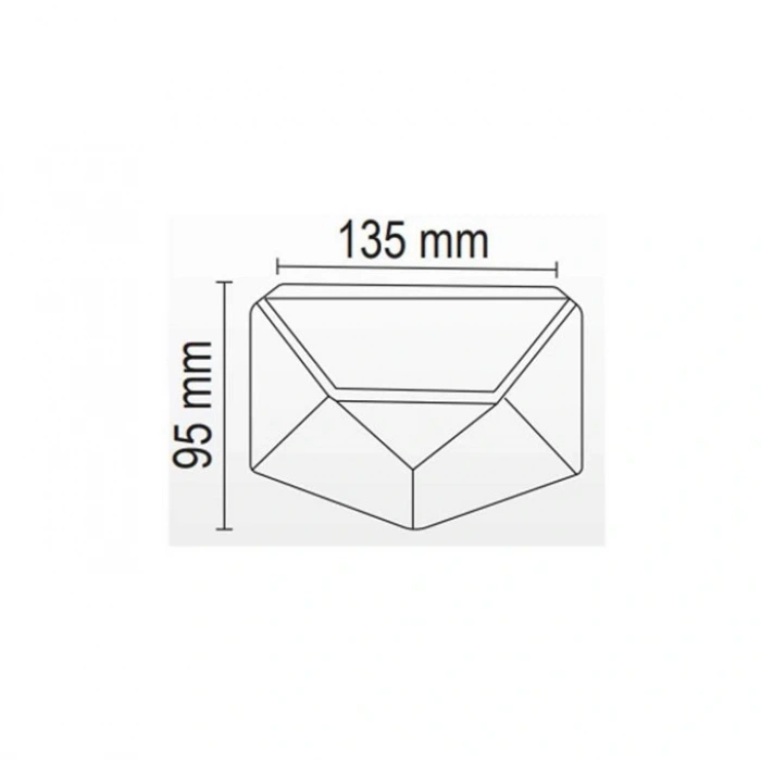 40W Solar Duvar Apliği ; Sensörlü ; 640lm ; 6500K-3200K