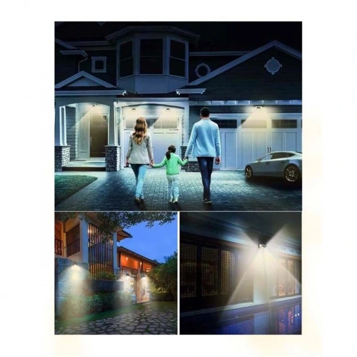 40W Solar Duvar Apliği ; Sensörlü ; 640lm ; 6500K-3200K