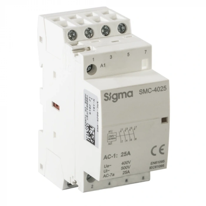 4x100A Modüler Kontaktör ; Kontak Yapısı : 4 NO Kontak