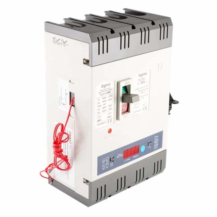 4x125A 4 Kutuplu Kaçak Akım Algılamalı Açtırma Bobinli AG Devre Kesici