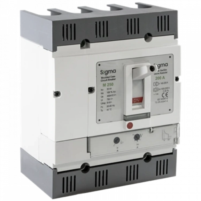 4x315A 4 Kutuplu Termik-Manyetik Açtırma Üniteli Ayarlı Tip AG Devre Kesici