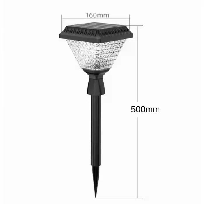 50W Solar Bahçe Armatürü ; Kumandalı ; 1000lm ; 6500K-3200K-RGB Seçmeli