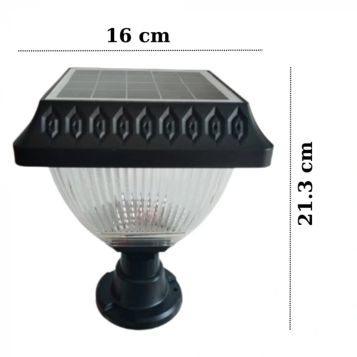 50W Solar Bahçe Armatürü ; Kumandalı ; 1000lm ; 6500K-3200K-RGB Seçmeli