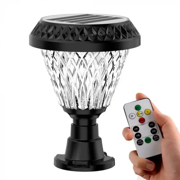 50W Solar Bahçe Armatürü ; Kumandalı ; 1000lm ; 6500K-3200K-RGB Seçmeli