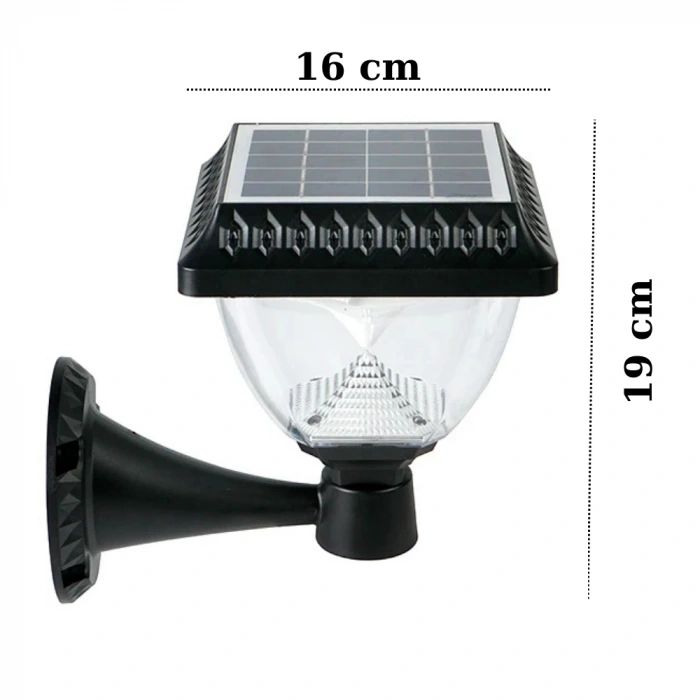 50W Solar Bahçe Armatürü ; Kumandalı ; 1000lm ; 6500K-3200K-RGB Seçmeli