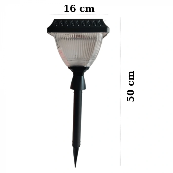 50W Solar Bahçe Armatürü ; Kumandalı ; 1000lm ; 6500K-3200K-RGB Seçmeli