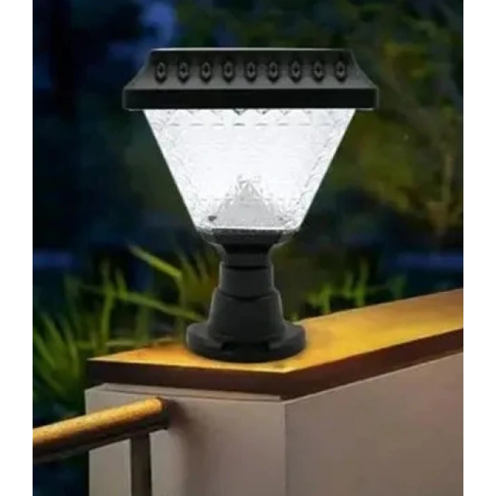 50W Solar Bahçe Armatürü ; Kumandalı ; 1000lm ; 6500K-3200K-RGB Seçmeli