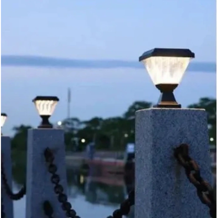 50W Solar Bahçe Armatürü ; Kumandalı ; 1000lm ; 6500K-3200K-RGB Seçmeli