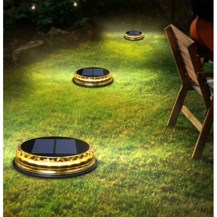 5W Solar Bahçe Armatürü ; 80lm ; 6500K-3200K-Yeşil