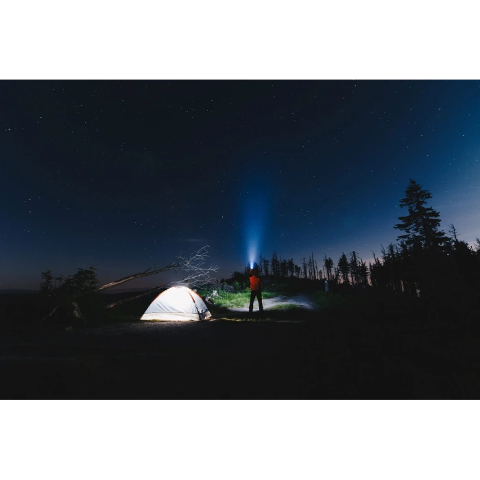 60W Şarj Edilebilir Solar Kamp Feneri ; 640lm ; 6500K