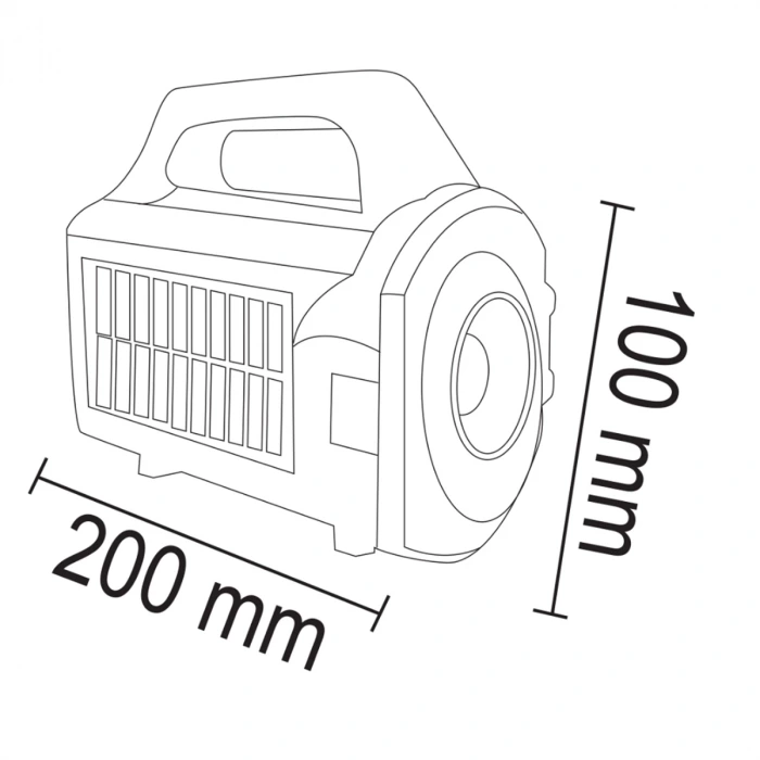 60W Şarj Edilebilir Solar Radyolu Feneri ; 960lm ; 6500K