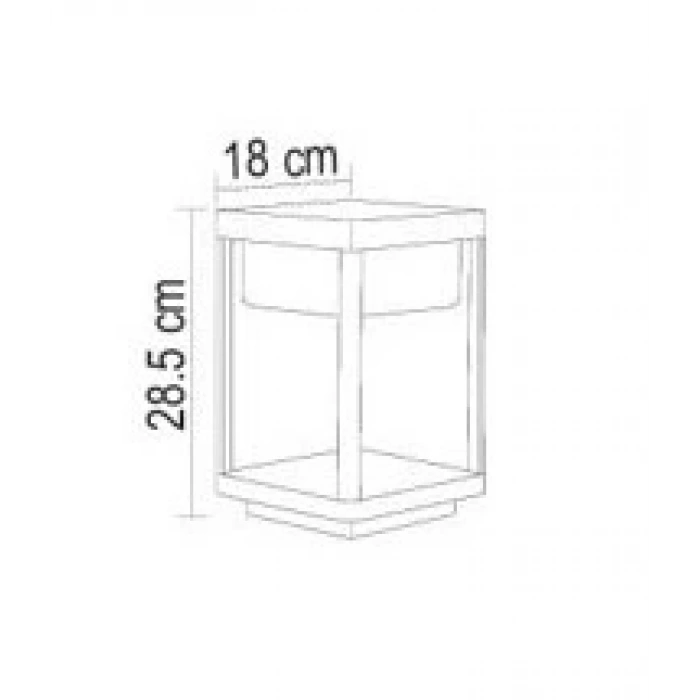 60W Solar Armatür ; Kumandalı ; 1200lm ; 6500K-4000K-3200K Seçmeli