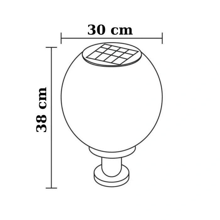 60W Solar Set Üstü Armatürü ; Kumandalı ; 1200lm ; 6500K-4000K-3200K Seçmeli
