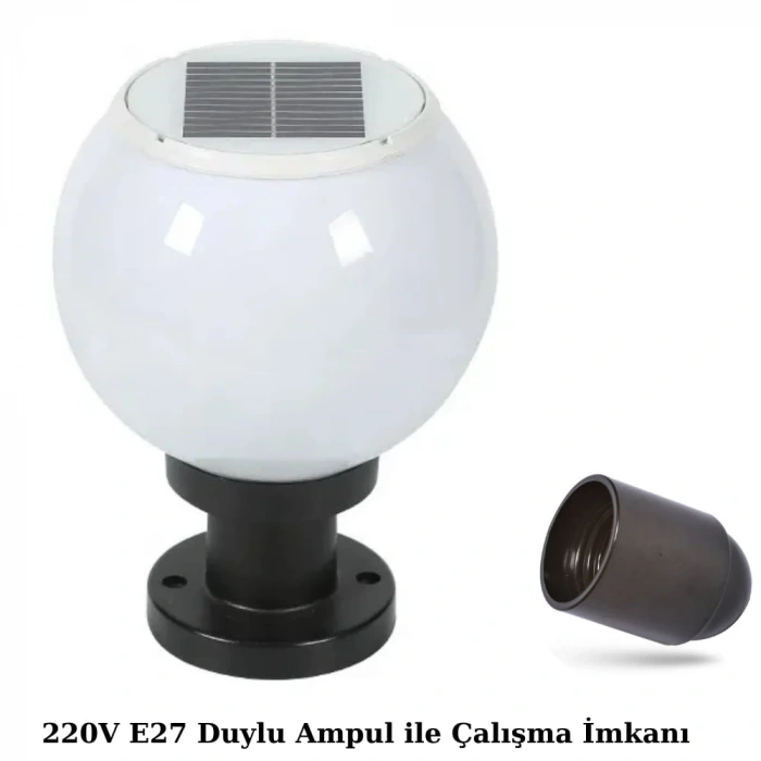60W Solar Set Üstü Armatürü ; Kumandalı ; 1200lm ; 6500K-4000K-3200K Seçmeli