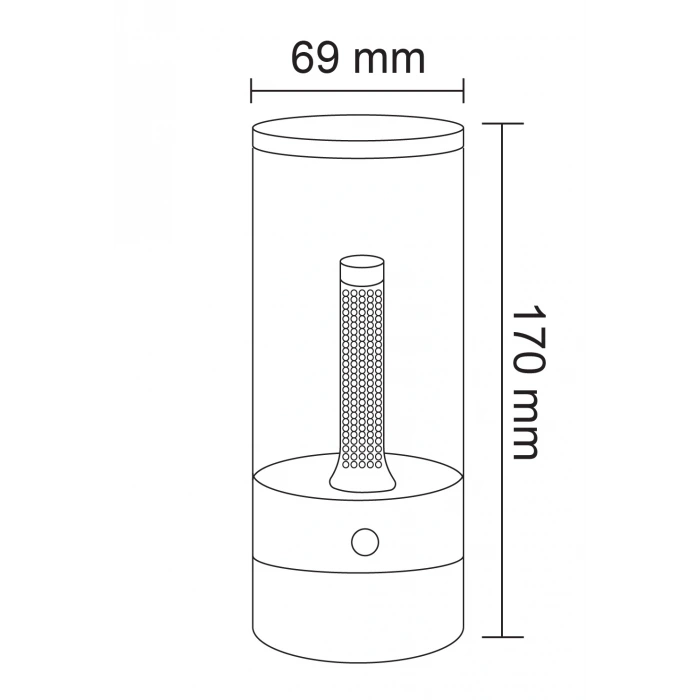 Dekoratif Şarjlı Masa Lambası ; 6500K-4000K-3200K Seçmeli
