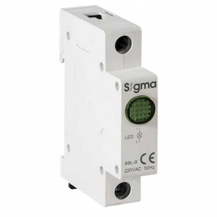 Ledli Ray Tipi Sinyal Lambası 220 V AC ; Renk: Kırmızı