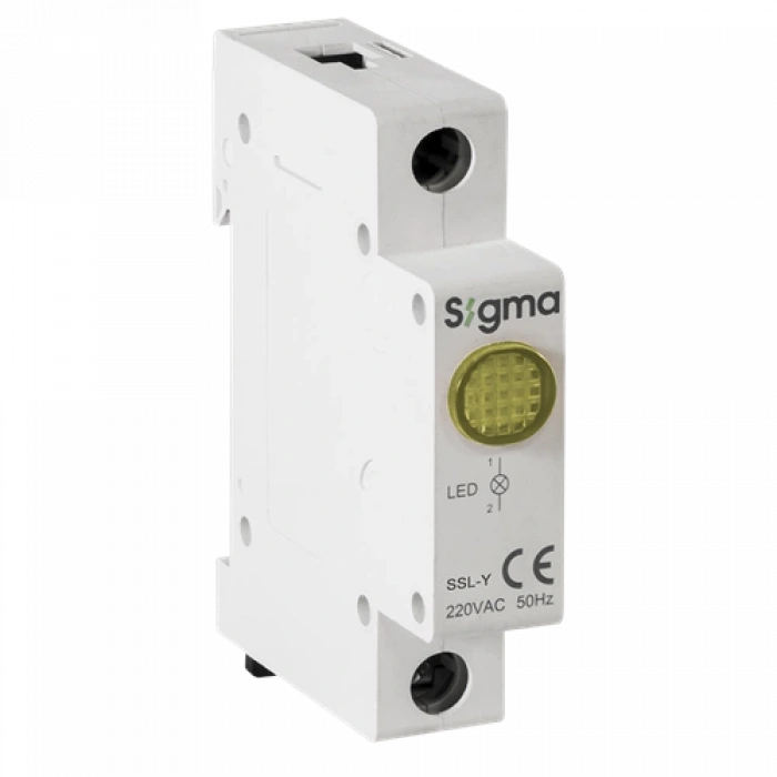 Ledli Ray Tipi Sinyal Lambası 220 V AC ; Renk: Mavi