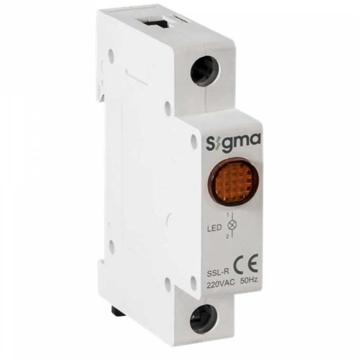 Ledli Ray Tipi Sinyal Lambası 220 V AC ; Renk: Yeşil