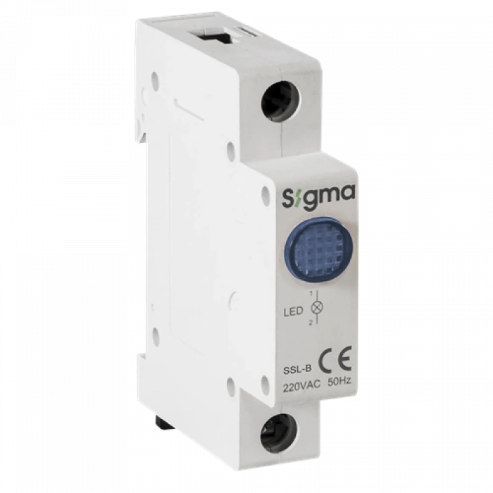 Ledli Ray Tipi Sinyal Lambası 220 V AC ; Renk: Yeşil